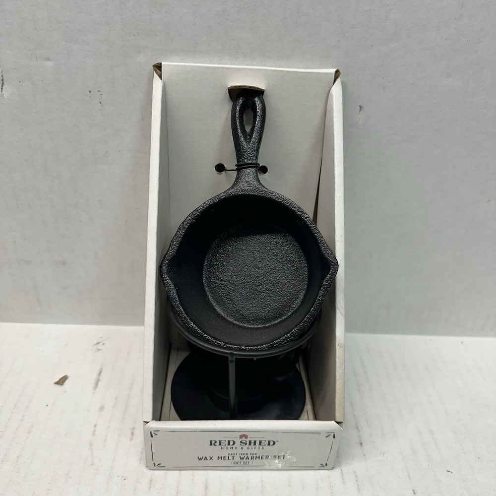 Red Shed Home Gifts Cast Iron Pan Wax Melt Warmer Gift Set NIB Tractor Supply Co